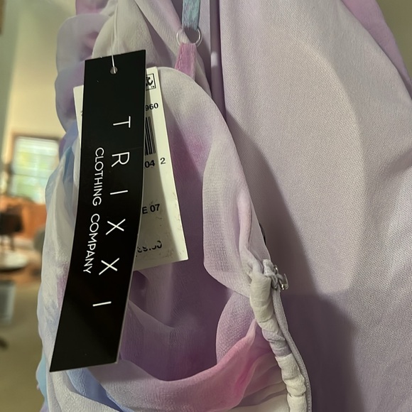 Purple Pink Blue PROM TRIXXI Long Formal Dress Gown - Picture 13 of 17